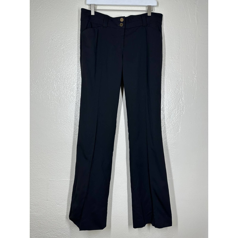 BURBERRY Black Wool Trousers 8